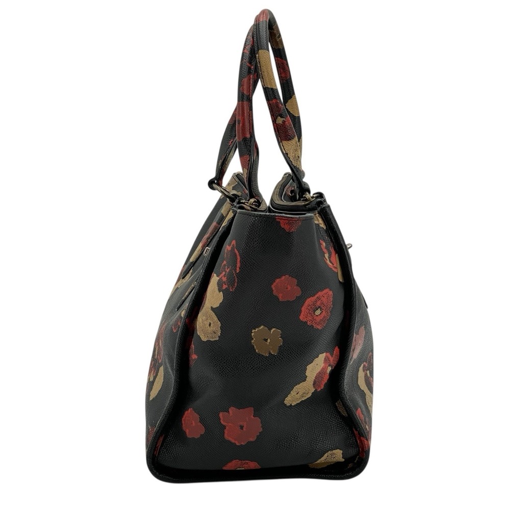 Coach Crosby Carryall Satchel Printed Crossgrain Leather Floral Print - Picture 2 of 16